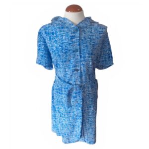 Vestido Camisero con Estampado Texturizado y Cinturón