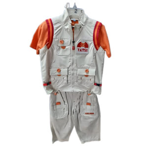 Conjunto Safari Infantil Blanco y Naranja – Aventura con Estilo