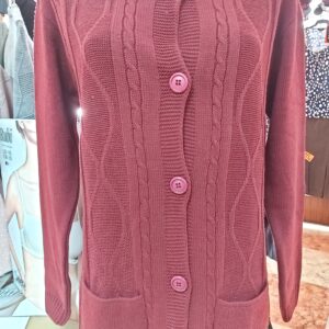 Chaqueta clásica de punto mujer